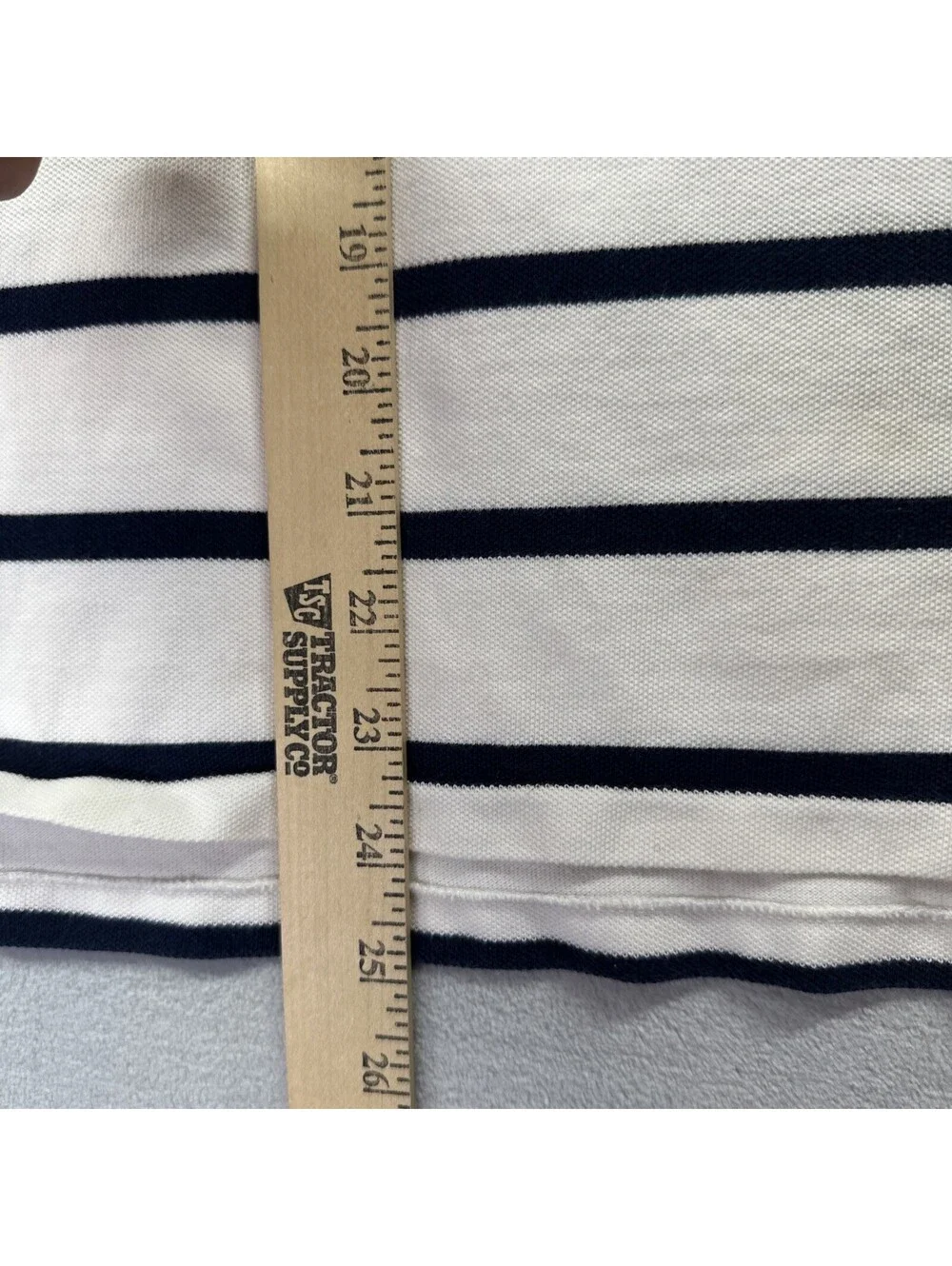Polo Ralph Lauren Bear Polo Boys XL 18/20 White Stripe Shirt Graphic Classic